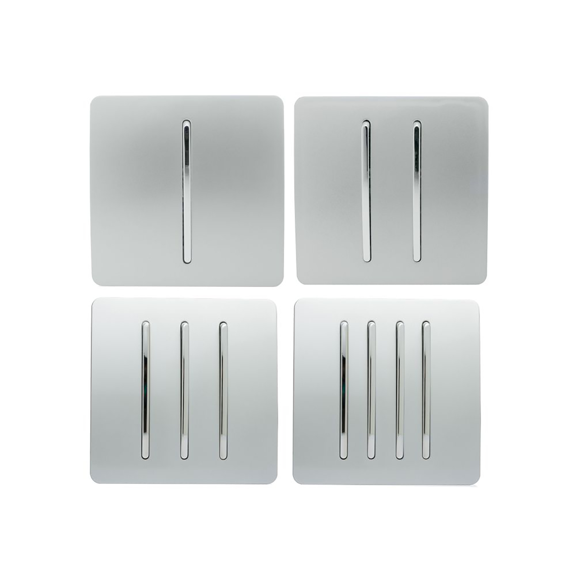 Trendi Silver Wiring Accessories Trendi Decorative Screwless Trendi Silver Wiring Accessories Trendi Decorative Screwless